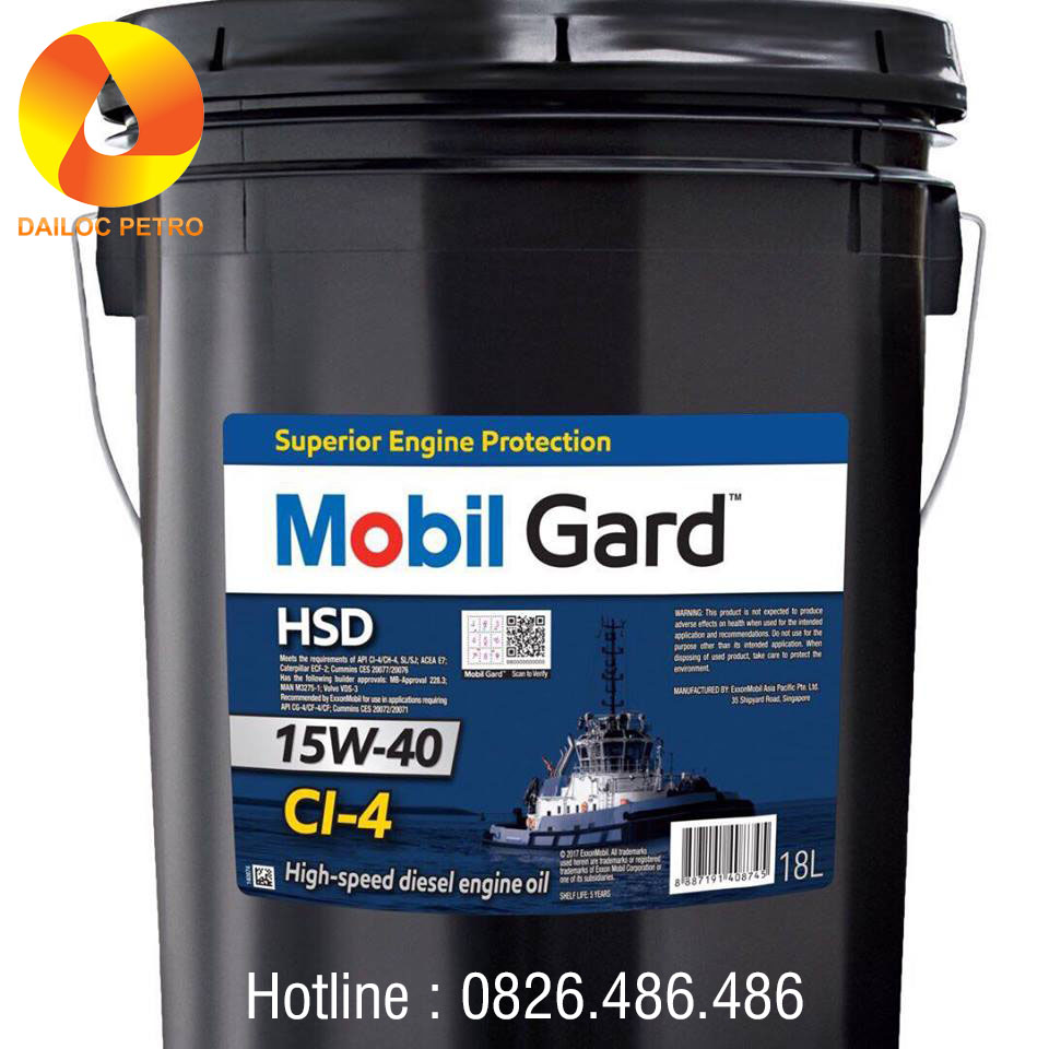 Dầu động cơ MobilGard HSD 15w-40
